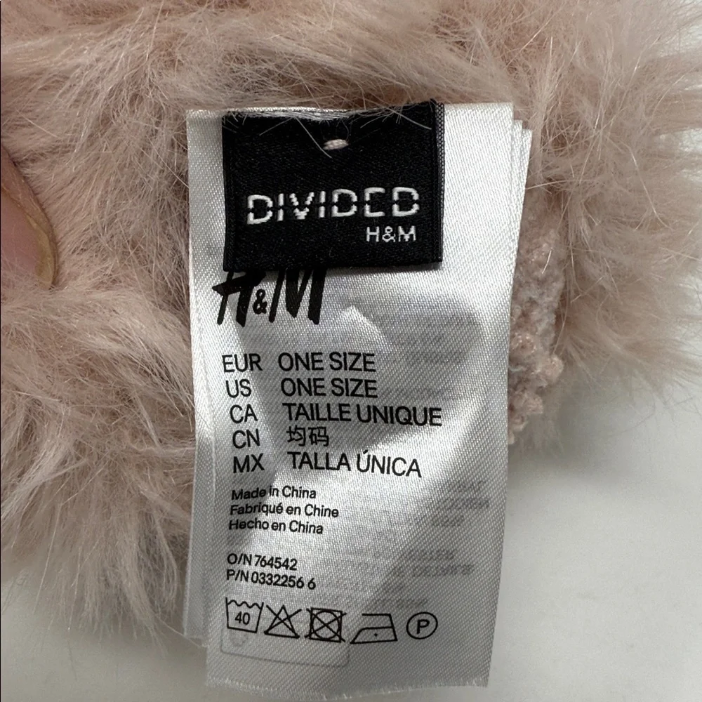 Pink Fuzzy Gloves